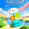 Выдвижная игрушка для ванны с распылителем воды и вращающимися колесами, детский набор для душа с прочной присоской, веселая игрушка-лейка для малышей