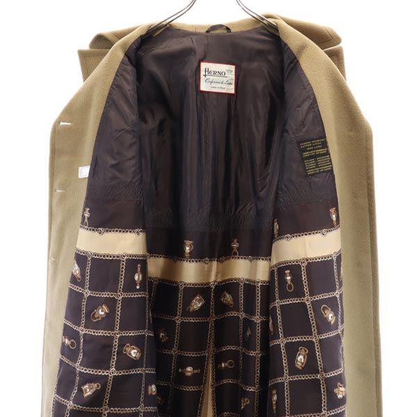 Herno Сделано в Италии Пальто из смесовой кашемировой ткани бежевое Женское Б/У