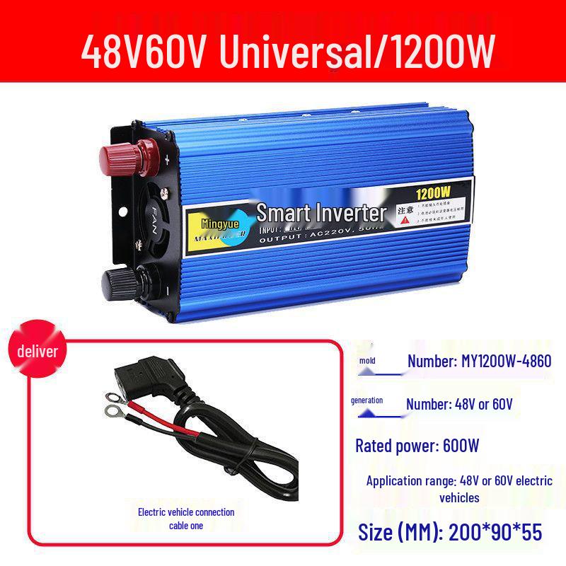 High-Power Electric Vehicle Inverter 48V-72V to 220V Universal Battery Converter