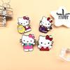 Ретро Милый Мультяшный Значок-Брошь Hello Kitty - Значок Sanrio с Упаковкой для Сумки