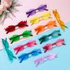 Colorful Fire Flame Sunglasses Rimless Y2K Eyewear Cool Flame Shaped Sun Glasses for Women & Men
