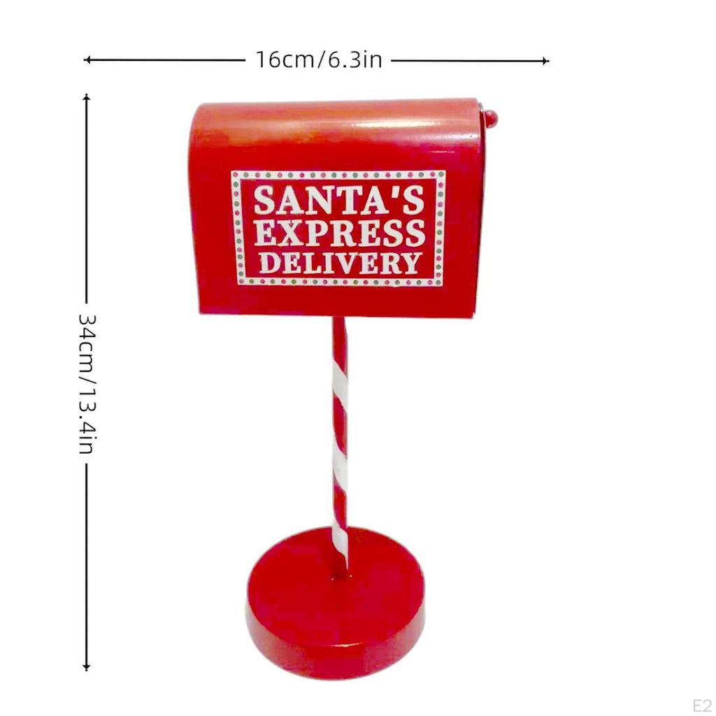Рождественский декор почтового ящика Фигурка почтового ящика Центральный элемент Праздничный подарок Коллекционный Санта