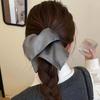 Korean Style Soft PU Scrunchies Elastic Large Intestine Hair Ring Square Leather Hair Tie Women