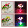F&P Colorful Van Base Lovely Rose Mushroom Light Sensor 4 LED Night Light Home Decor