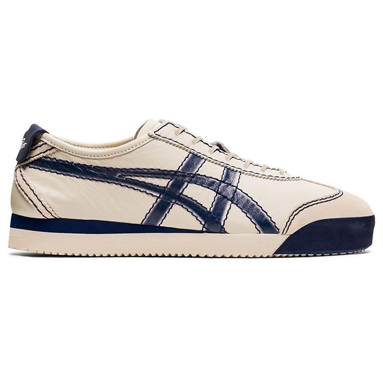 ONITSUKA TIGER Mexico 66 Нескользящие Износостойкие Низкие Повседневные Кроссовки Унисекс Бежевый 1183B543-100