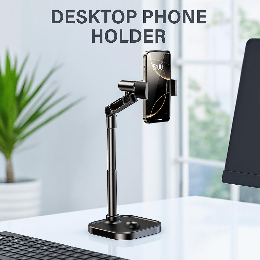 Adjustable Height Telescopic Phone Stand Overhead Mobile Phone Bracket  Mobile Accessories