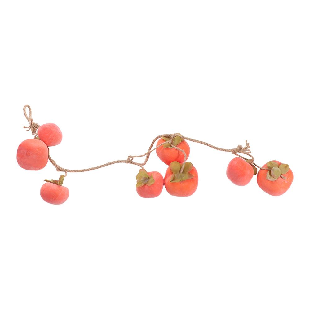 80cm Artificial Persimmon Orange Persimmon Pendant Simulation Persimmon Fruit Restaurant