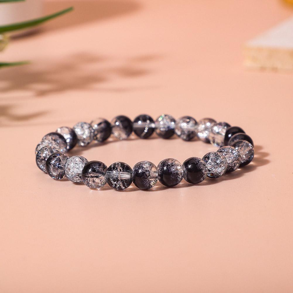 Beaded Bracelet 8mm Natural Stone Lava Tiger Eye Black For Women Matte Bangle Onyx Jewelry Stre K4D1