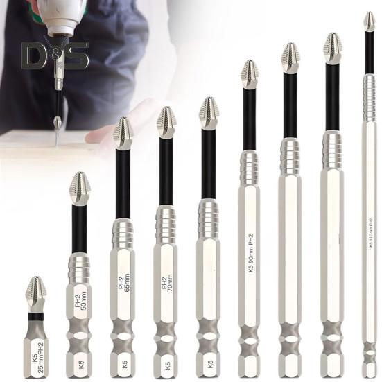 Набор магнитных сверл для отвертки, высокопрочные, устойчивые к ржавчине, высокоскоростные, с крутящим моментом, противоскользящие, прочные магнитные сверла