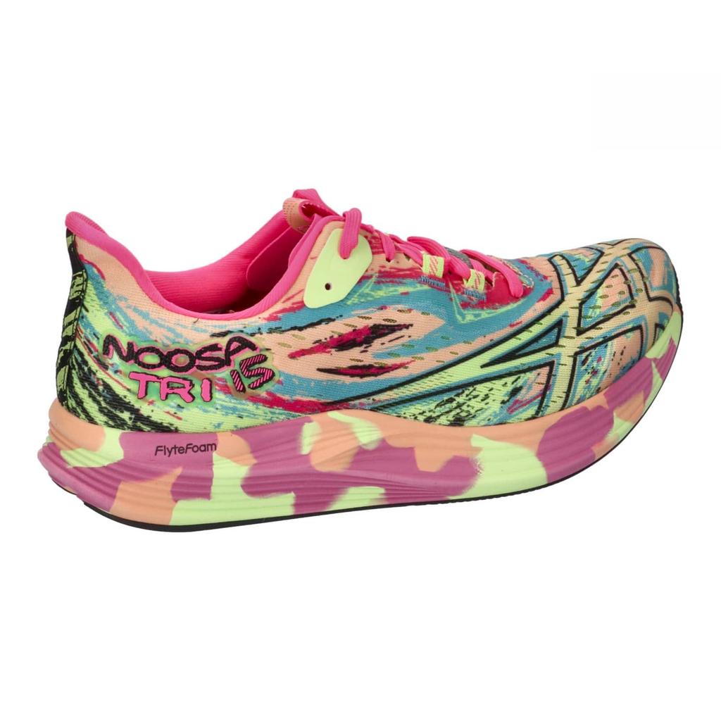 ASICS Noosa Tri 15 Running Cushioned Jogging Sneakers Shoes, Pink/Green, 1012B429.800, (Size 23.5/Women's)