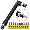 1PC Socket Wrench L Shape 1/4 Inch Hex Socket Wrench Double Head for Screwdriver Bits Hand Tool HMM
