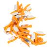 40Pcs Dental Teeth Interproximal Plastic Wedges Dental Accessories (Orange M)