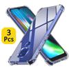 Прозрачный чехол из 3 предметов для Motorola Moto E7 Plus E7i Power E6s 2020 E6i, толстый противоударный мягкий силиконовый чехол для телефона Moto E7 Power
