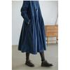 LYRIA Dress for Women Autumn Winter Japanese Korean Fashion Loose Casual Corduroy Clothing  Vintage Elegant Long Sleeve A-line Dress