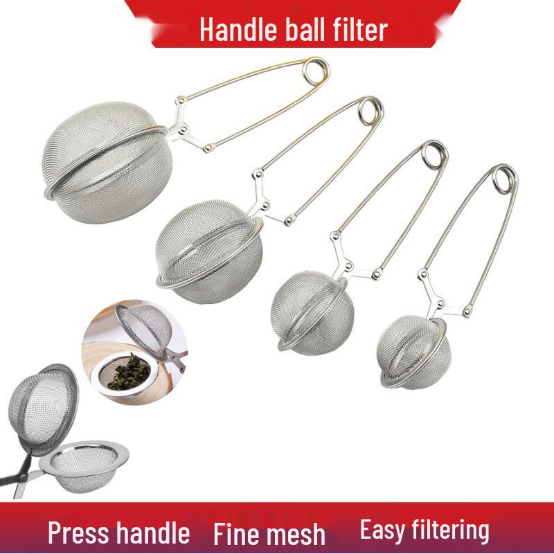 Stainless Steel Spherical Tea Infuser & Strainer Mesh Filter
