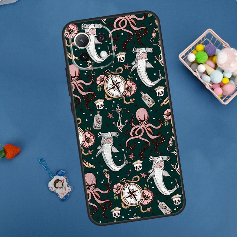 Marine Life Ocean Octopus Case For POCO F5 X3 X5 Pro X4 F4 GT C40 M5s F3 Cover For Xiaomi 13 12 Lite 12T 11T Pro 12X