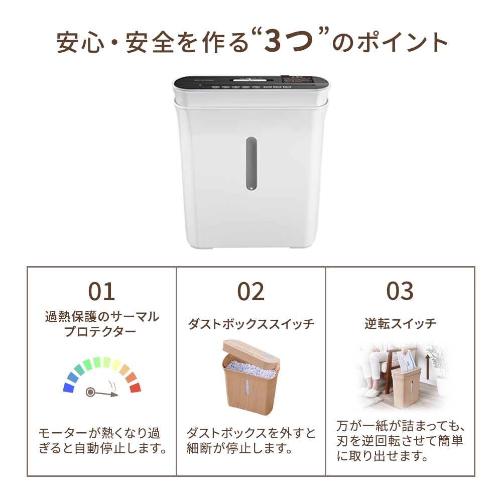 IRIS OHYAMA Для домашнего использования Micro Cross Shreds 3 Совместимо с 3 минутами непрерывной работы Пылесборник Вмещает Home Home P3GM Белый Шредер, Резка, Листы, Степлер,