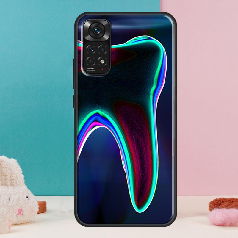 Стоматолог Зубной Кейс для Зуба Для Xiaomi Redmi Note 14 13 Pro 12 11 9 10 9S 10S 11S 12S Redmi 14C 13C 10C 12C Чехол