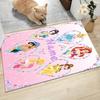 Custom Name Princesses Together Carpet Rug Customizable Soft Washable Anti-Slip Home Living Room Sofa Mats Personalized Rug. 090991
