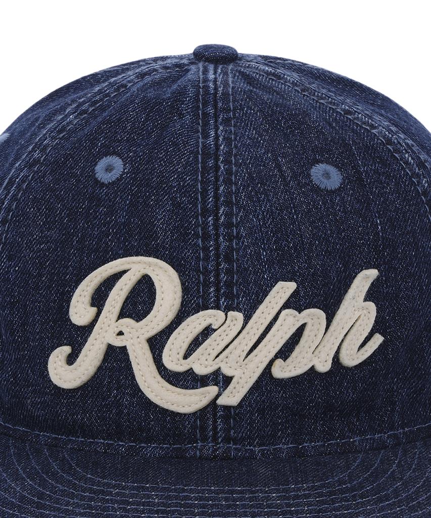 POLO RALPH LAUREN Джинсовая кепка-бейсболка с логотипом Ralph - Темно-синяя