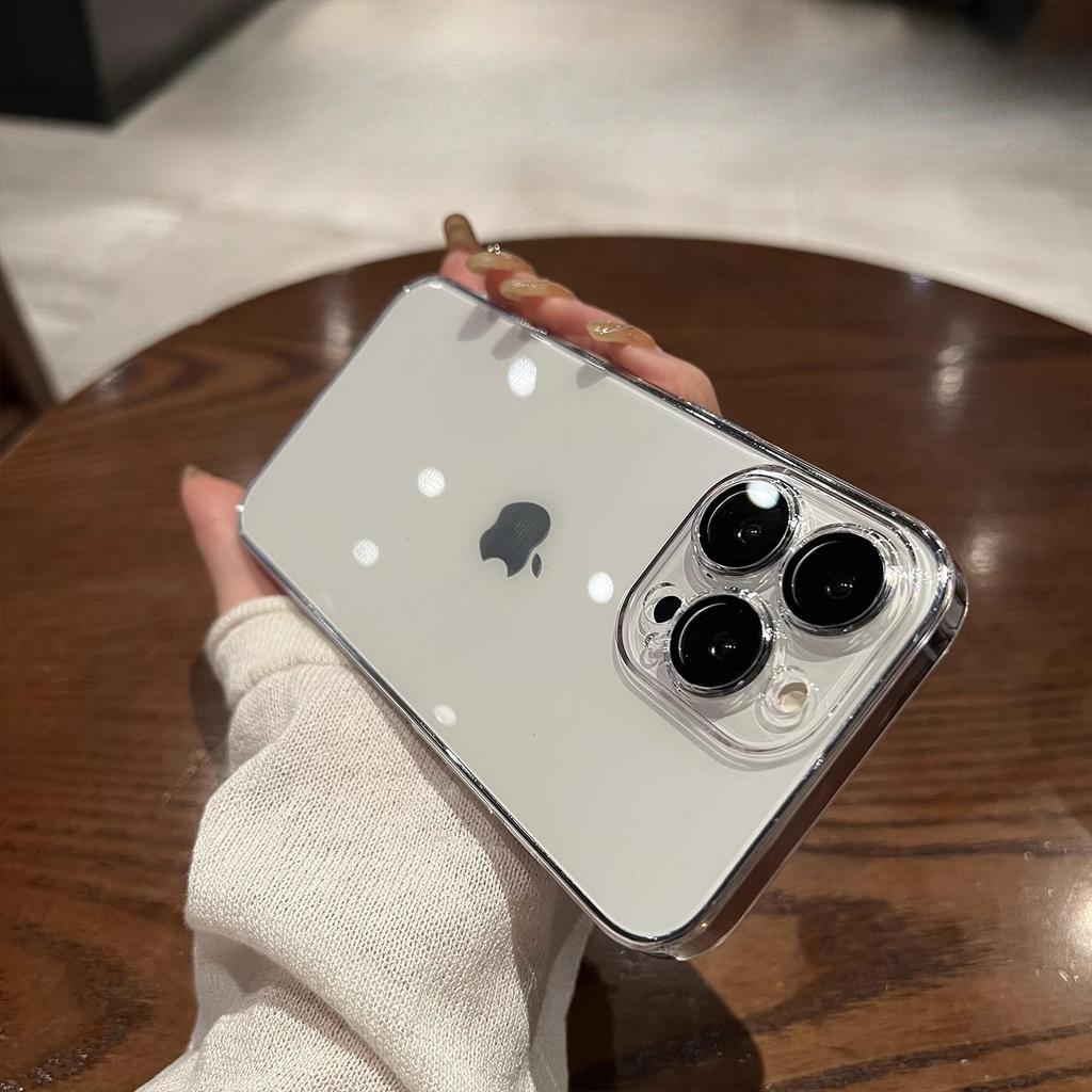 Подходит для чехла для мобильного телефона Apple 15 с защитной пленкой для объектива IPhone 16 ProMax Прозрачный Ультратонкий 14/13 Пылезащитная сетка