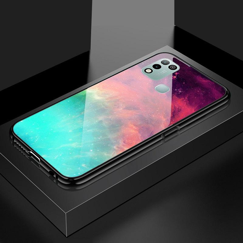 Для Honor X8 X9 X9a P20 P30 P40 P50 Pro P40 Lite Infinix Hot 12i 40i Smart 8 Pro Vivo V23e V25e Fashion Aurora Galaxy Space Starry закаленное стекло