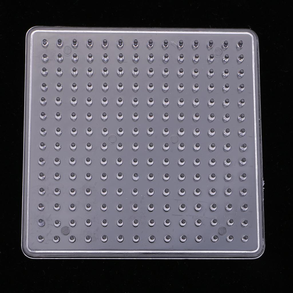 6 шт. прозрачные бусины на перфорированной доске подходят для развивающих детских игрушек DIY диаметром 5 мм — квадратные