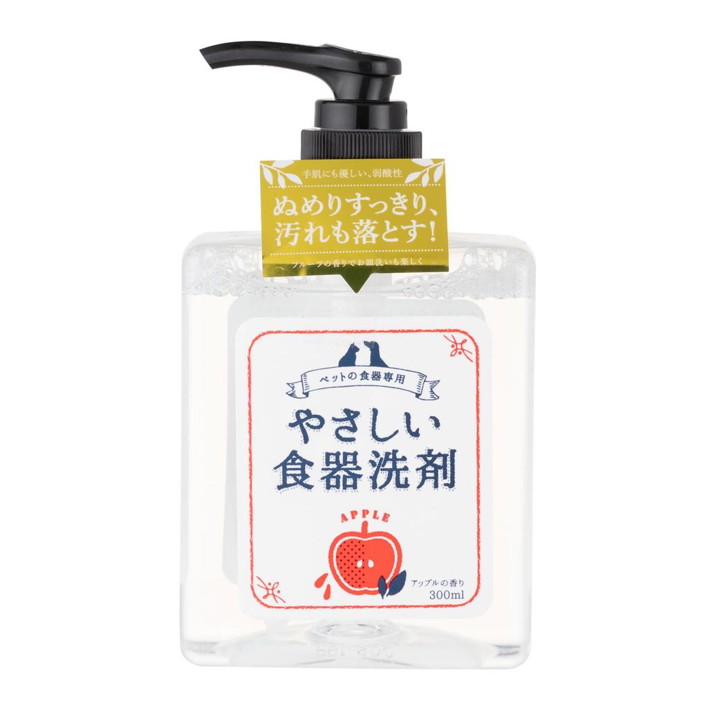 Gentle Dish Detergent Apple Scent Clear 300ml -