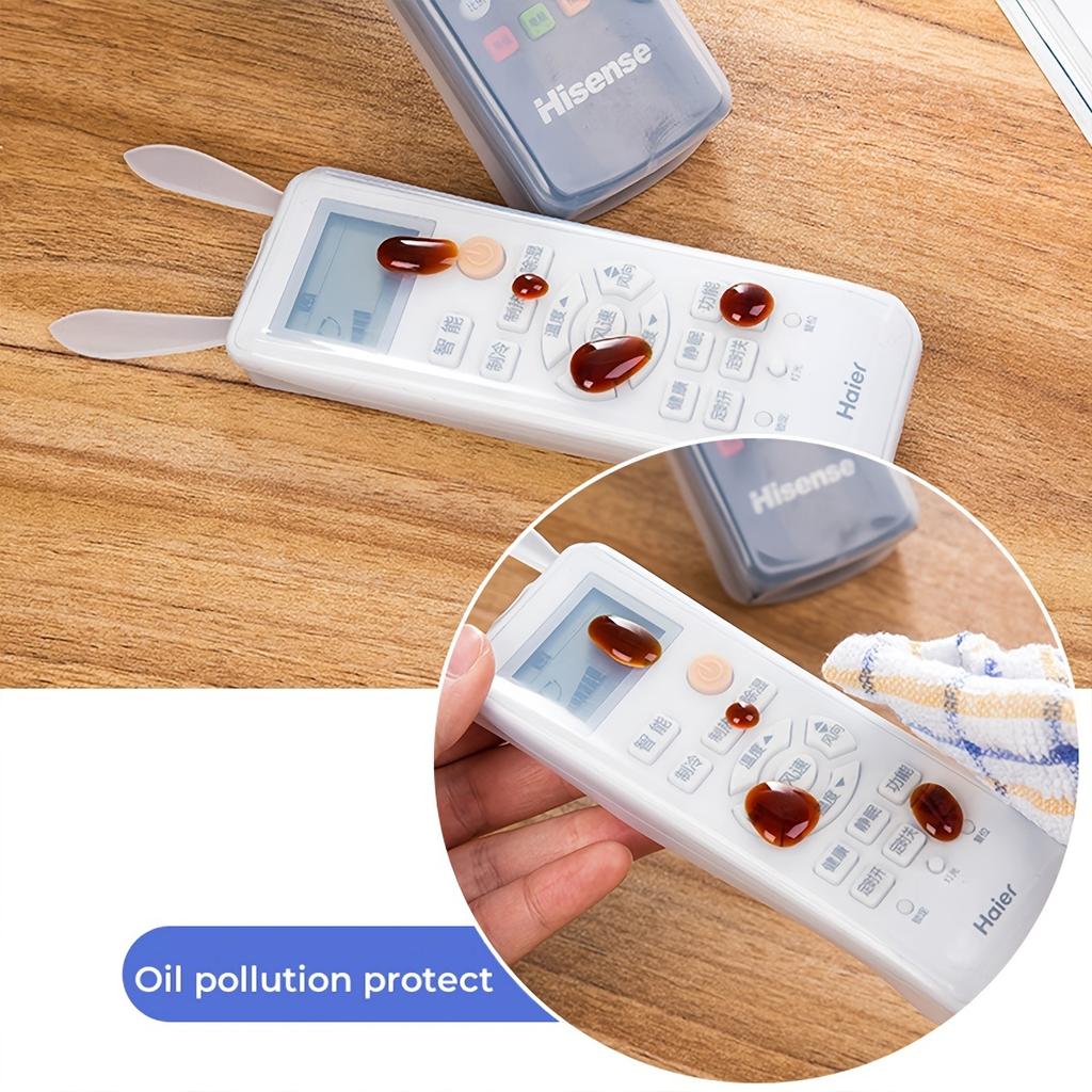 Крышка пульта ночника с кроличьими ушками, силиконовые пылезащитные защитные чехлы для пультов ТВ, кондиционера, светящийся в темноте чехол для пульта