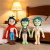 Новая плюшевая кукла Gorillaz Noodle Каваи Виртуальная группа Уличный боец Мягкая игрушка Милый мальчик в красном плаще Для фанатов Энтузиастов Детский подарок