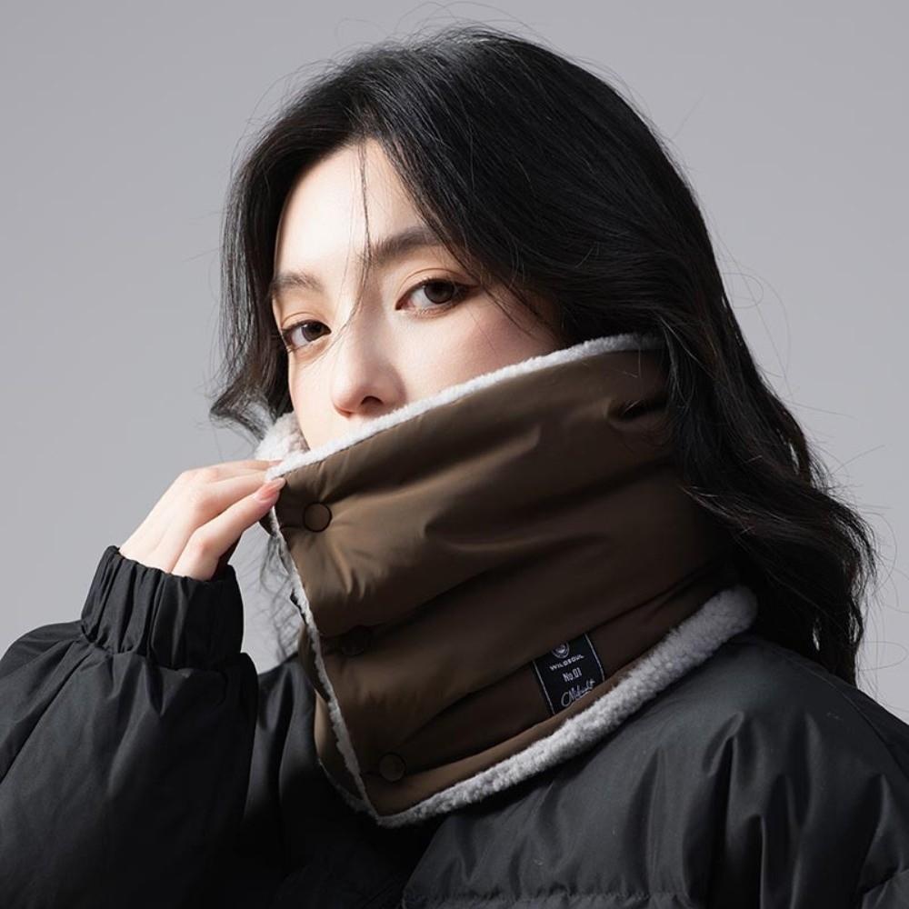 Versatile Down Cotton Neck Gaiter Thickened Thermal Winter Neck Scarf Cold-proof Collar For Men Women Outdoor