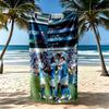 Manchester City Beach Towel Super Soft Microfiber Quickdry Fabric Comfortable Lightweight Perfect For Traveling Yoga Camping And Swimming