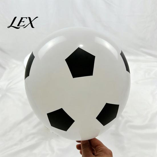 Fan Balloon 36 Inch Football Balloons, Explosion-Proof Latex Soccer Print Party Explosion-proof Sports Theme Decor for Game Day, Supplies