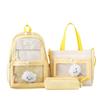 Schoolbag1011 high value Mori multi-compartment niche fashion transparent pain layer schoolbag ins cute girl double shoulder tide bag