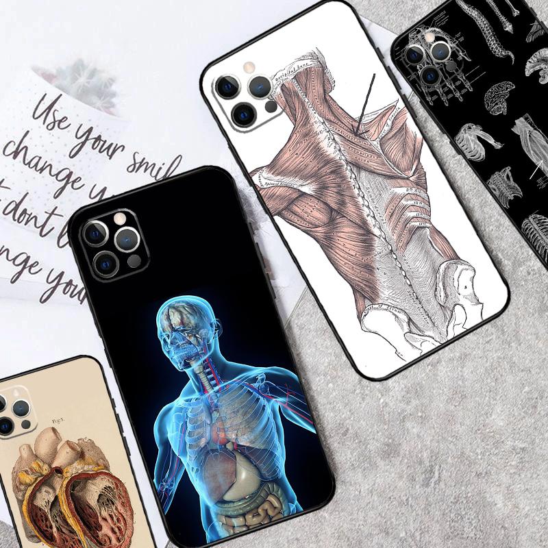 Чехол с анатомией человека для Samsung Galaxy S25 Ultra S25 FE S20 S21 S22 S23 Plus S9 S10 S24 Ultra Чехол Funda