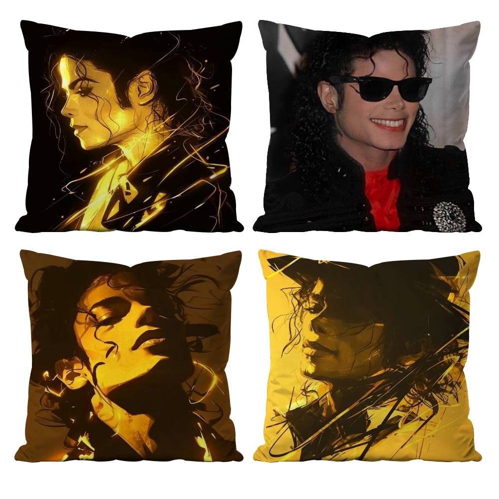 Classic Singer M-Michael Jackson Pillow Case Printed Pillowcase for Living Room Sofa Cushion Cover & Bedroom Decor