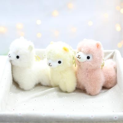 Альпака Маленький Подвеска Плюшевая Игрушка Милый Брелок для Сумки Кукла Украшения Верблюд Лошадь Халат Медведь