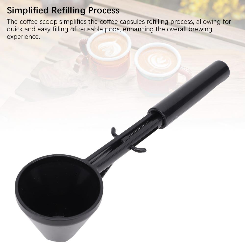 Portable Anti Spill Scoop 2-in-1 Slide Design Protein Powder Scoop Coffee Scoop Funnel Coffee