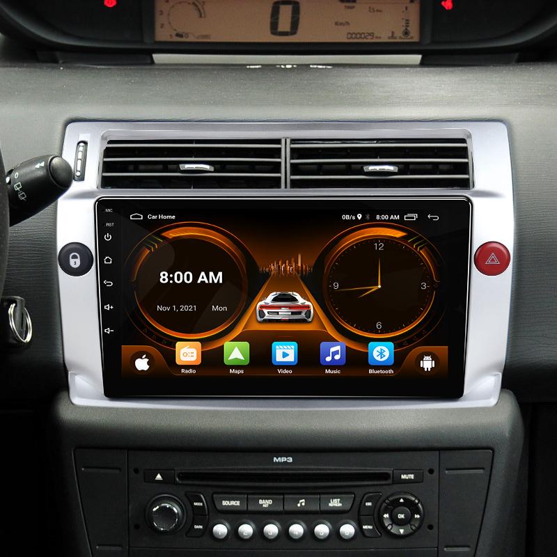 JIUYIN 4G Android 2DIN DSP Car Radio Multimedia Video Player for Citroen C4 C-Triomphe C-Quatre 2004-2014 Navigation GPS Carplay