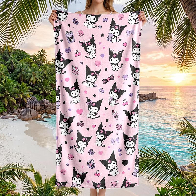 Large Beach Towel Quick Dry Absorbent Towel For Beach IndoorKuromi