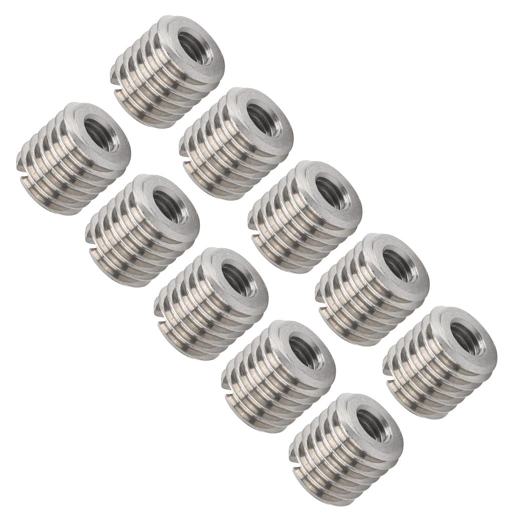 10Pcs Thread Inserts Male Female Reducing Nut Stainless Steel Repair Tool Hardware Fastener