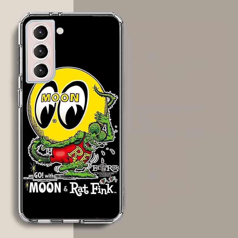 Surf Cool Rat F-Fink Phone Case For Samsung A16 A26 A36 A56 A17 A15 A25 A35 A55 A14 A24 A34 A54 A04S A05S Galaxy Note 20 10 9 8