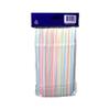 300pcs Plastic Drinking Straws Long Multi-Colored Striped Disposable Straws Party Rainbow Straw