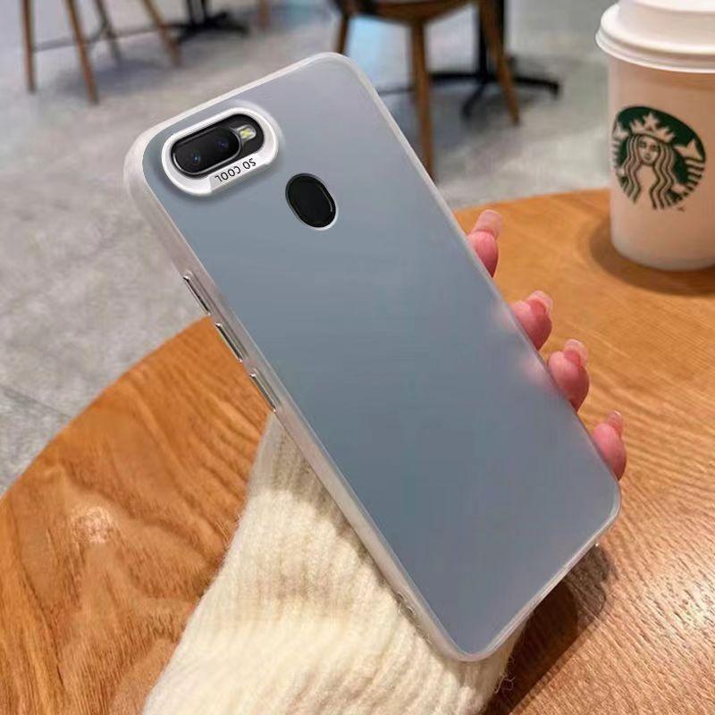 For OPPO A5s Case OPPO A7 Phone Case Oppo A7x A7N Cover Oppo A12 A12S OPPO F9 F9 Pro A5s Luxury Metallic Aurora Skin Matte Cover