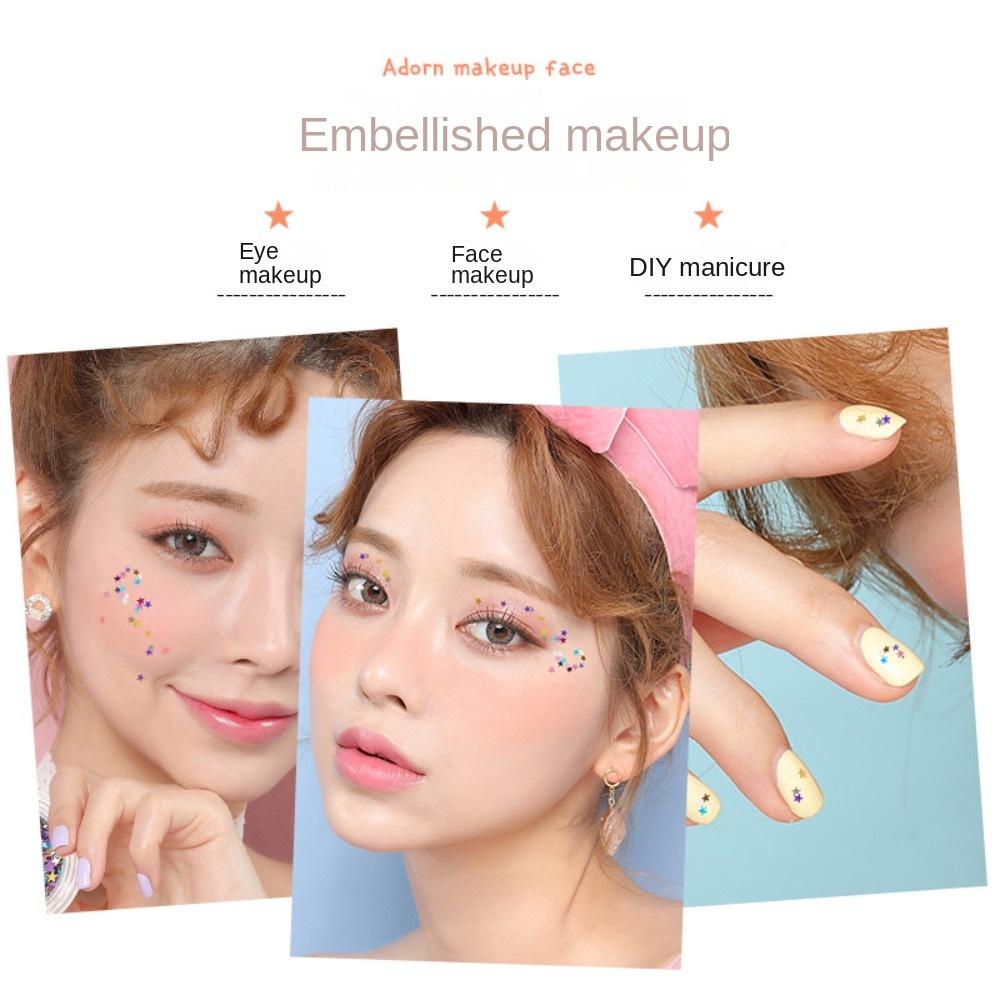 Украшения для ногтей Тени для век Блестки Пудра для глаз Блестки для ногтей Блестки для ногтей Блестки для лица