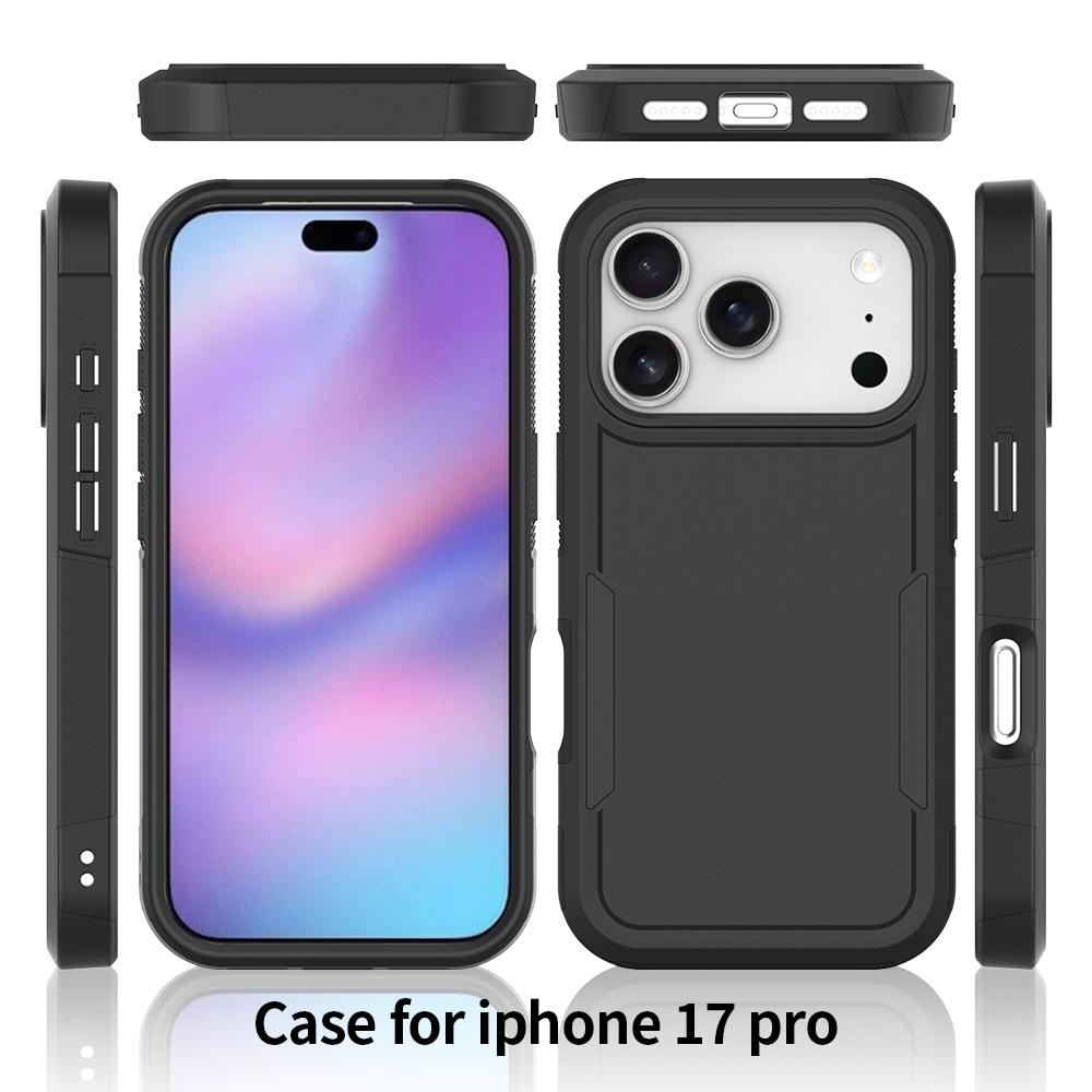 Прочный Гибридный Бронированный Ударопрочный Чехол Для IPhone 17 Air 16E 15 14 Plus 13 12 11 Pro Max Двухслойный Усиленный Защитный Прочный Чехол