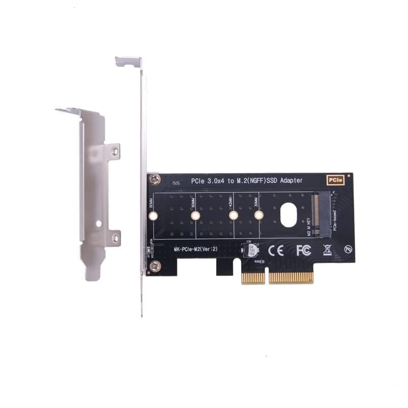 M.2 NVMe SSD NGFF to PCIE X4 Adapter M Key Interface Card Support PCI-e PCI Express 3.0 x4 2230-2280 Size M2 SSD M2 PCIE Adapter