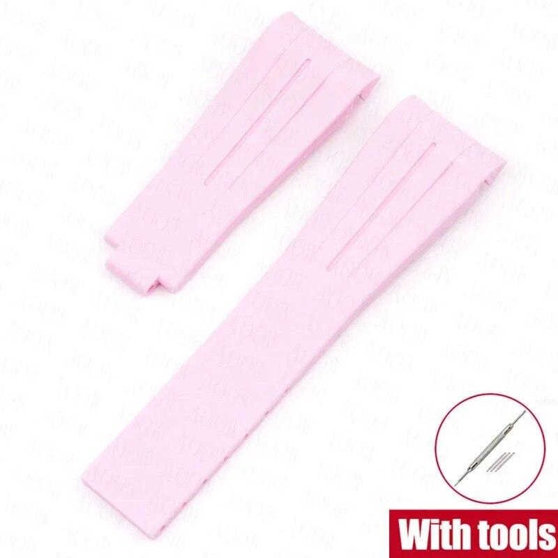 Резиновый ремешок для часов, подходит для Omega x Swatch Moonswatch, 20 мм, складная пряжка из нержавеющей стали для мужчин и женщин, изогнутый сменный ремешок для Rolex