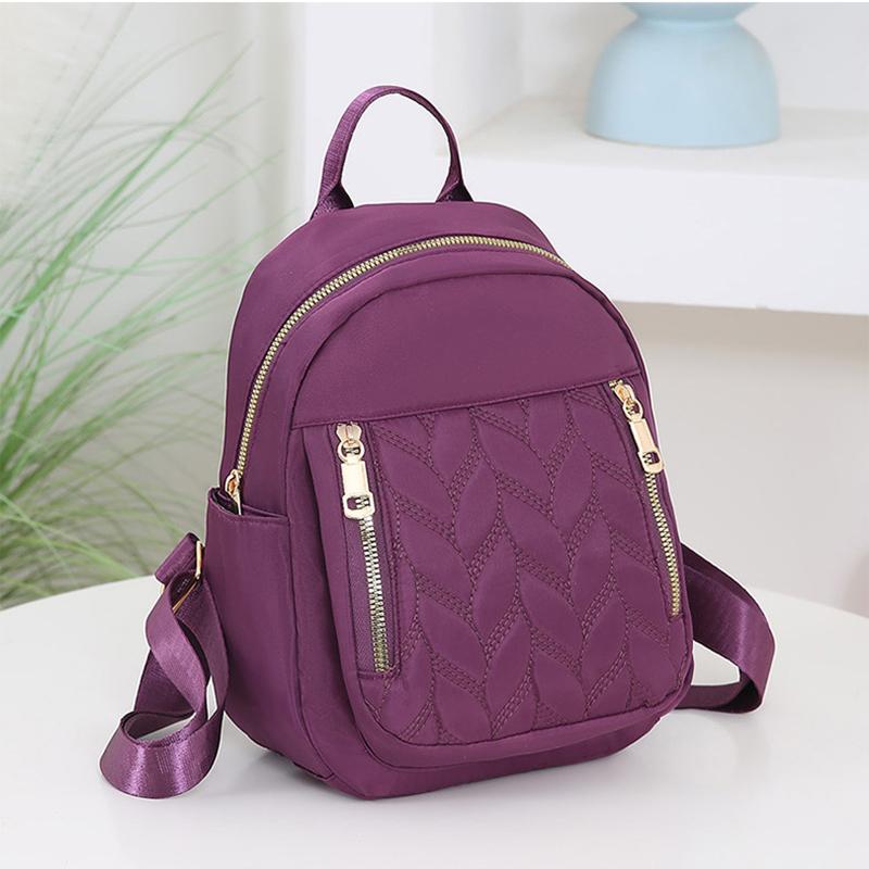 Высококачественный нейлоновый городской модный женский рюкзак большой вместимости на молнии в минималистичном повседневном стиле для студентов