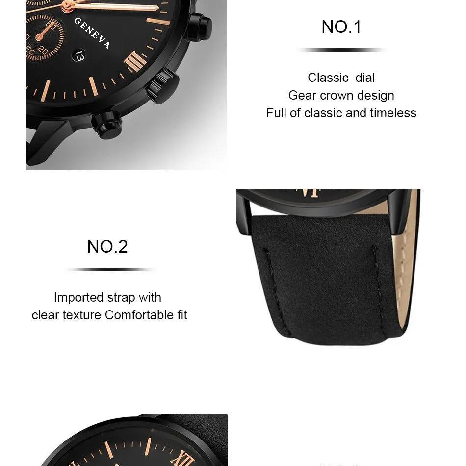 Бизнес мужские часы бренд класса люкс мужские кварцевые часы минималистичные повседневные кожаный ремешок цифровой календарь наручные часы для мужчин для работы